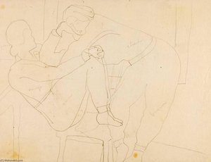 (figure Seated, Figure Leaning Over) — Marguerite Zorach