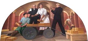 Moving Gold In The Old Gold Vault — Colin Unwin Gill