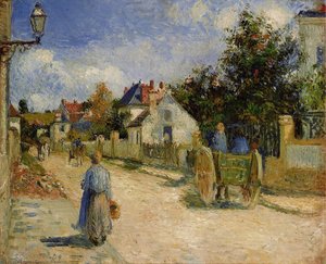 A Street In Pontoise. — Camille Pissarro