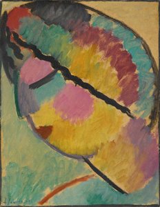 Mystischer Kopf Profil (mystical Head Profile) — Alexej Von Jawlensky