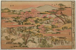 View Of The Inari Shrine At Ôji And Asuka Hill — Katsushika Hokusai