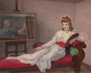 Iona Robinson And Self Portrait Of Kroll — Leon Kroll