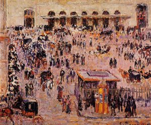 Cours Du Havre, Gare Saint-lazare — Camille Pissarro, Impressionism