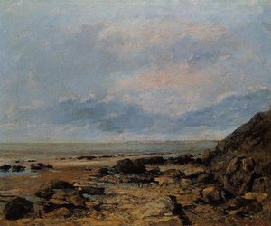 Rocky Seashore — Gustave Courbet, Contemporary Realism