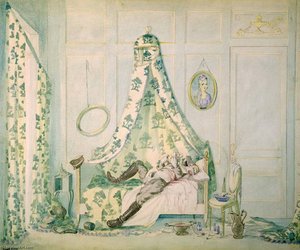 Boudoir Of Madame La Comtesse H Black Death Lay Heavy In The Heart Of This Exquisite Flower — Claggett Wilson