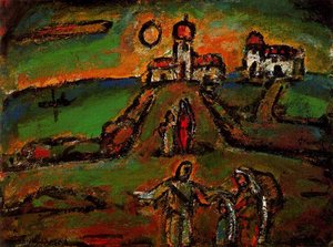 Night Fall — Georges Rouault, Expressionistic