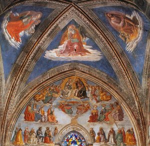 View Of The Tornabuoni Chapel (detail) — Domenico Ghirlandaio