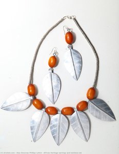 African Heritage earrings and necklace set
