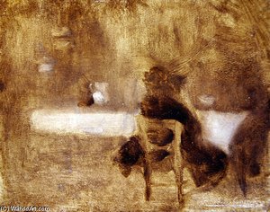 Girl From Behind — Eugène Anatole Carrière