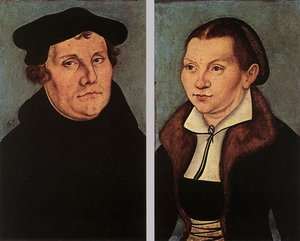 Portraits Of Martin Luther And Catherine Bore — Lucas Cranach The Elder, Renaissance
