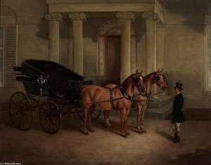 Rode Manor, Carriage And Pair At The Porch
