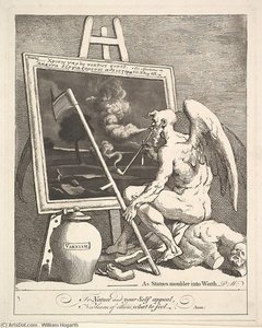 Time Smoking A Picture — William Hogarth, Baroque Satire