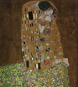 The Kiss, Oil On Canvas. — Gustav Климпт, Art Nouveau