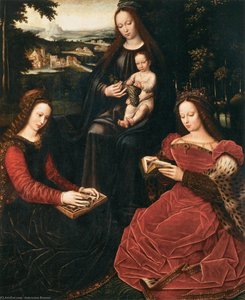 Virgin And Child With Saints — Ambrosius Benson, Northern Renaissance