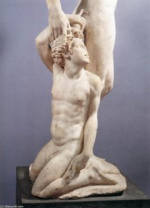 Apollo And Hyacinth (detail) — Benvenuto Cellini, Mannerist Sculpture