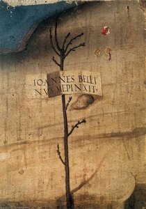 Small Tree With Inscription (fragment) — Giovanni Bellini