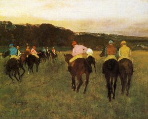 Caballos De Carrera En Longchamp — Hilaire-germain-edgar Degas, Impresionismo