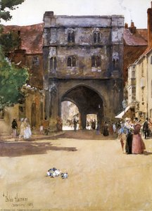 Gateway At Canterbury — Frederick Childe Hassam