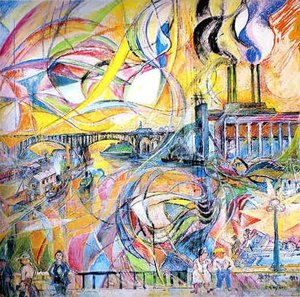 Harlem River — David Davidovich Burliuk