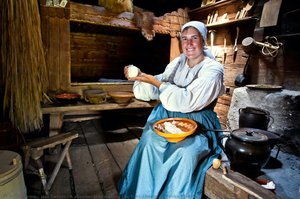 A Shepherdess Making The Trnič Cheese At Velika Planina — Jošt Gantar