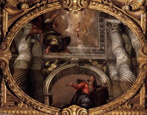 La Anunciación — Paolo Veronese, Baroque Splendor