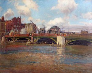 Newport Bridge During Construction — Donald Henry Floyd