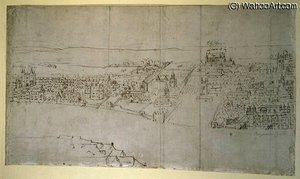 Durham House To Barnard's Castle - From The London Panorama — Antonio De Las Viñas