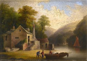Duncannon, On The River Dart, Below Totnes, Devon — John Wallace Tucker, Romanticism