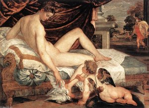 Venus And Cupid — Lambert Sustris, Northern Mannerism