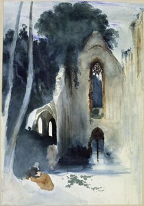 Resting Pilgrim In A Church's Ruin — Карл Блехен