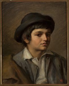 Portrait Of A Boy In A Hat — Maurycy Gottlieb