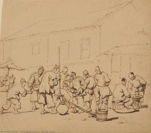 Street Scene — George Chinnery