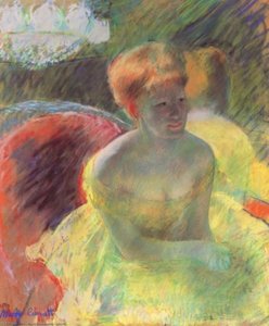 Lydia Cassatt Leaning On Her Arms, Seated In A Loge — Mary Stevenson Cassatt