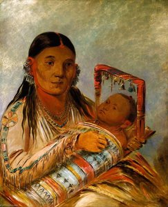 Chée Ah Ká Tchée, Esposa De Nót To Way — George Catlin