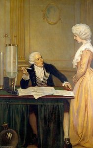 Lavoisier Explaining To His Wife The Result Of His Experiments On Air — Ernest Board