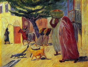 The Street — Martiros Sarian, Naive Art / Primitivism