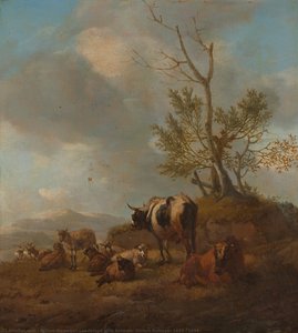 Landscape With Animals, Willem Romeyn, 1650 - 1694 — Willem Romeijn