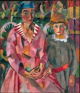 Portrait Of Artist's Wife And Daughter — Aristarkh Vasilevich Lentulov