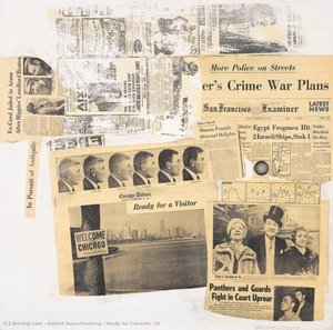 Study For Currents #26 — Robert Rauschenberg