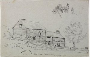 Newcomb Farmhouse, Adirondacks — Thomas Cole