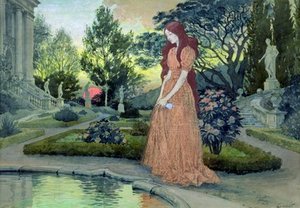 Young Girl In A Garden
