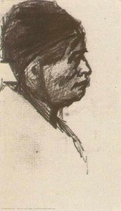 Kopf Eines Mannes Mit Kapuze — Vincent Willem Van Gogh, Realismus