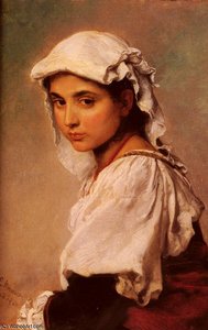 A portrait of a tyrolean girl