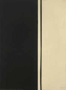 Black Fire I — Barnett Newman, Color Field Painting