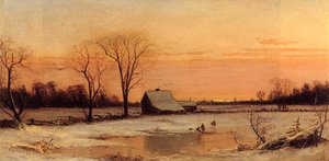 Winter Landscape — Alfred Thompson Bricher, Hudson River School