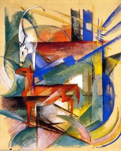 Composition Of Animals Ii — Franz Marc, Expressionism/cubism
