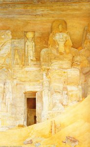 The Temple Door At Abu Simbel — Henry Roderick Newman, Pre-raphaelite