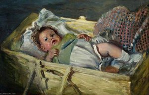 Child In A Cot — Archibald A Mcglashan