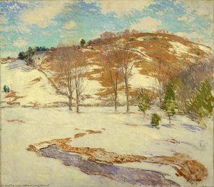 Snow In Mountains — Willard Leroy Metcalf