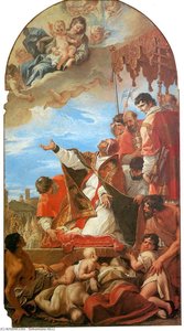 Pope Gregory The Great Before Virgin — Sebastiano Ricci